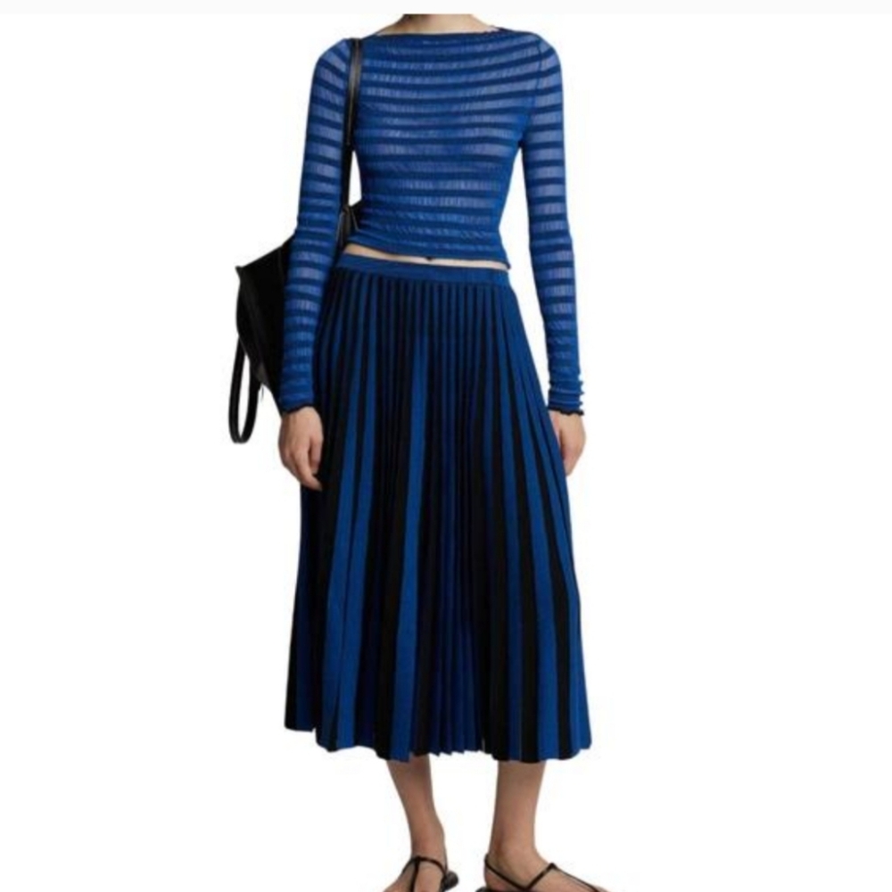 PROENZA SCHOULER WHITE LABEL stripe knit skirt in Small